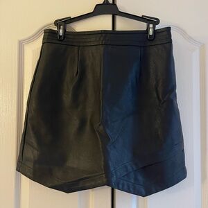 Loveriche Black Leather Skirt, size M